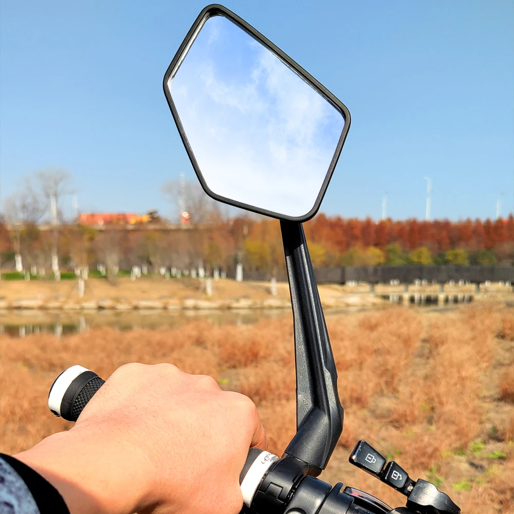 First Release Enlarge Glass Bike Mirror Long Arm Bicycle Rear View Mirror Cycle Mirror Bicycle