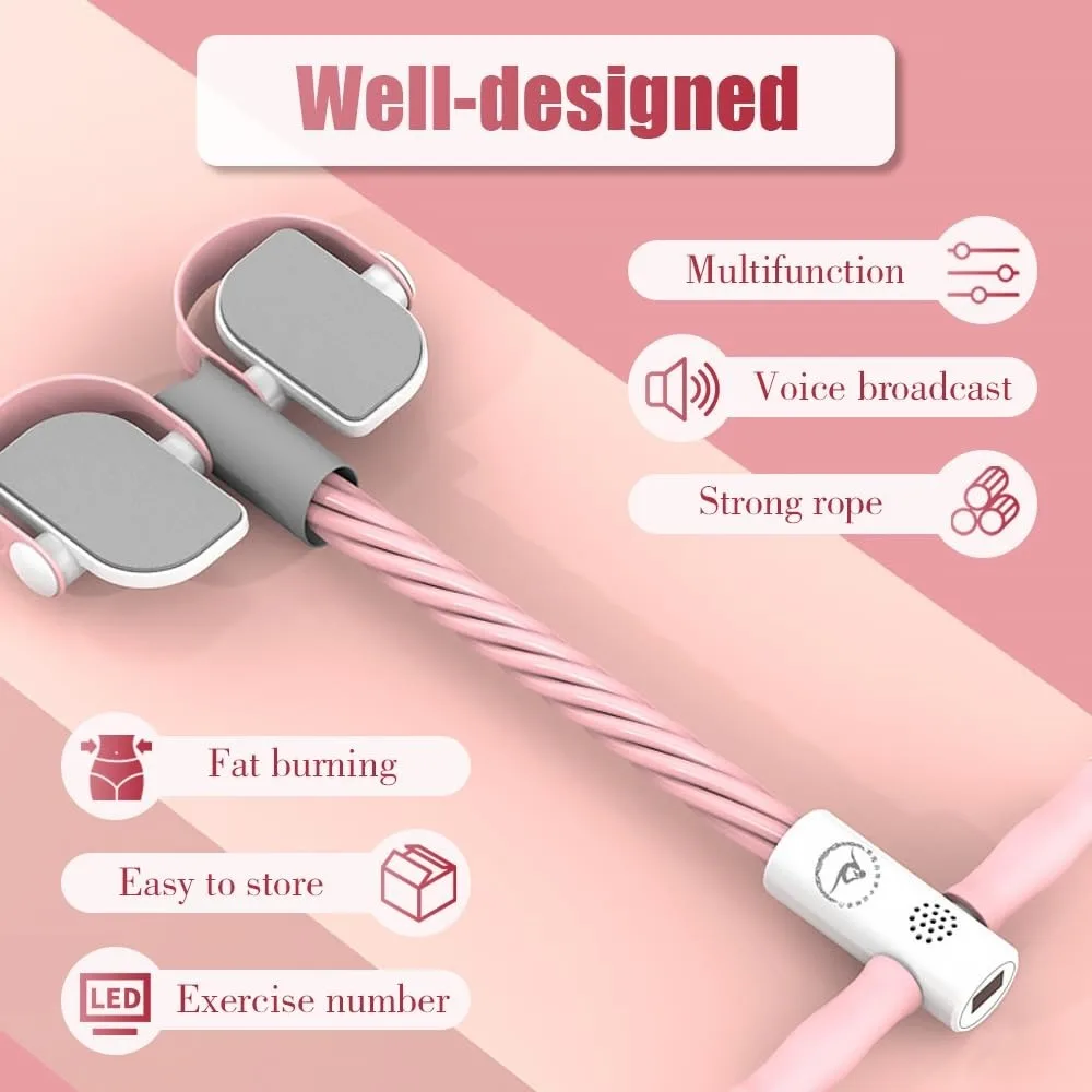 

Upgraded AI Smart Fitness Tensioner 6-Tube Anti-slip Pedal Tensioner Voice Broadcast with Counter Pedal Ankle Puller Home Gym