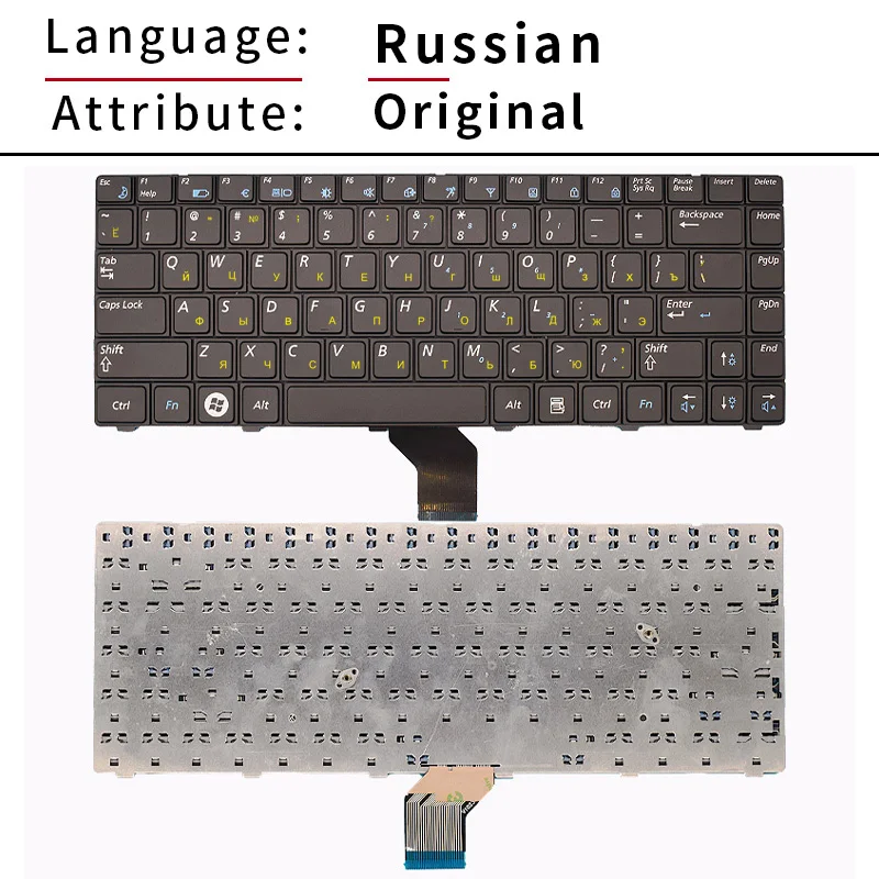 Replacement US/RU Laptop Keyboard For Samsung NP-R522 NP-R520 R518 R520 R522 R550 R513 R515 R450 R522H Notebook keyboard