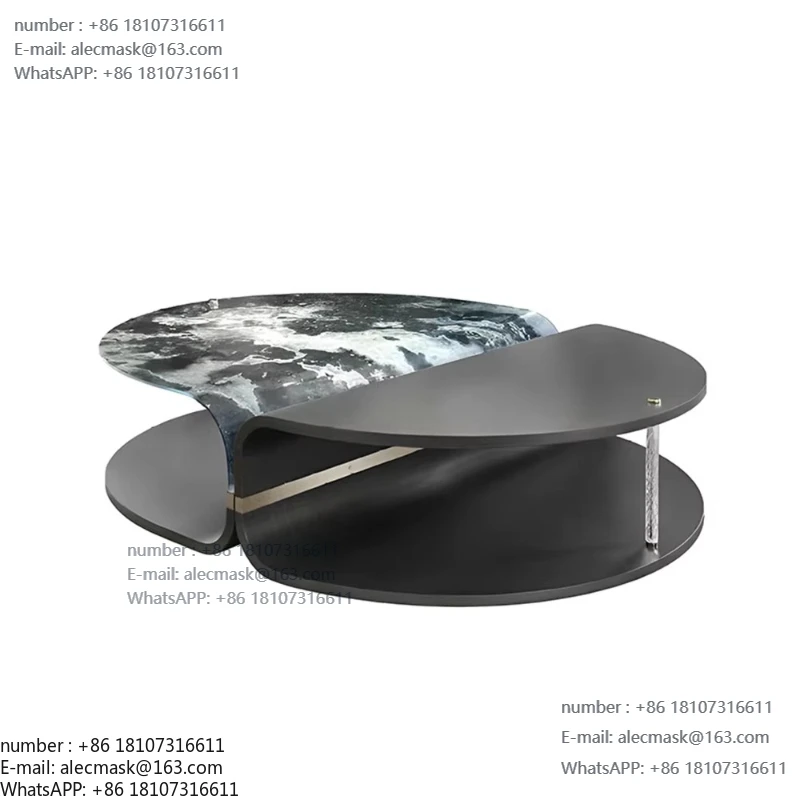 

Simple glass coffee table modern side table living room furniture new design hotel coffee table set