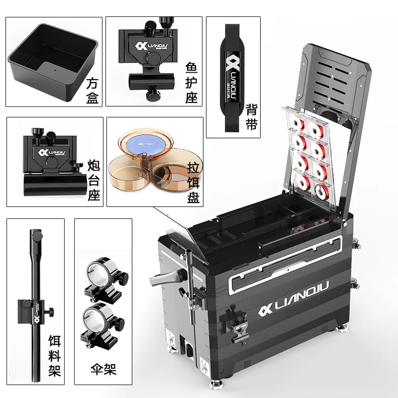

Новая многофункциональная рыболовная коробка, не устанавливаемая, светильник рыболовная коробка на платформе, 36 литров, утолщенная модель