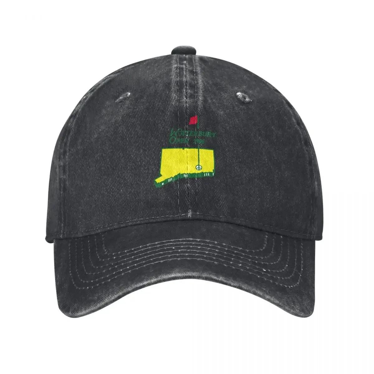 

Футболка Happy GilmoreHappy Gilmore - Waterbury Open In Masters Style Бейсбольная кепка Аниме Шляпа на заказ Шляпа для мальчиков и девочек Женская