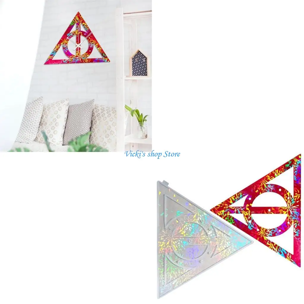

Durable Silicone Mould Triangular Clock Mold DIY Jewelry Projects Casting Mold