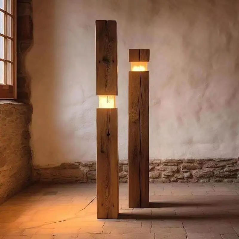 

Напольный светильник Wabi Sand Wind, декоративный светильник из старого вяза, средневековое украшение