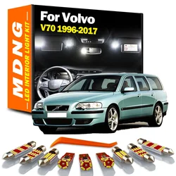 MDNG For Volvo V70 1996-2013 2014 2015 2016 2017 LED Interior Dome Map Trunk Light Kit Led Lamps Canbus No Error Car Accessories