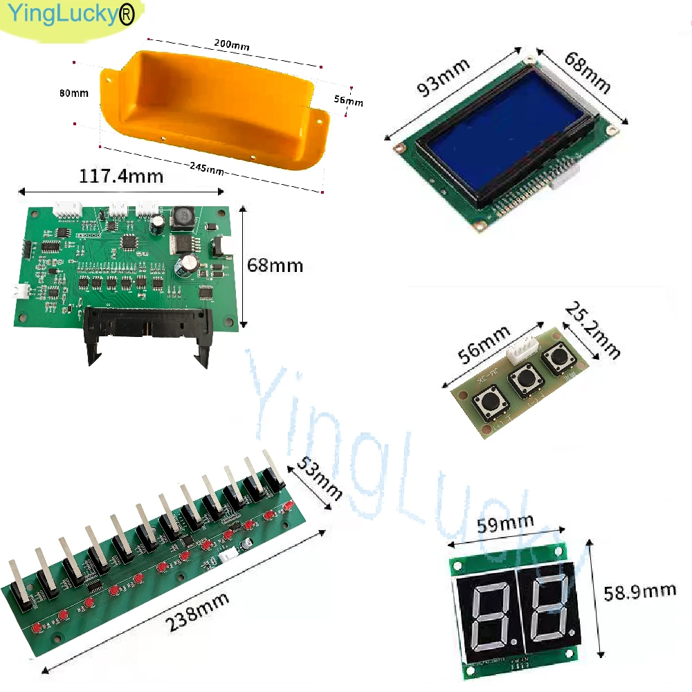 NEW DIY pinball machine kit. Arcade game machine kit, small pinball machine accessories. Coin-operated game kit parts