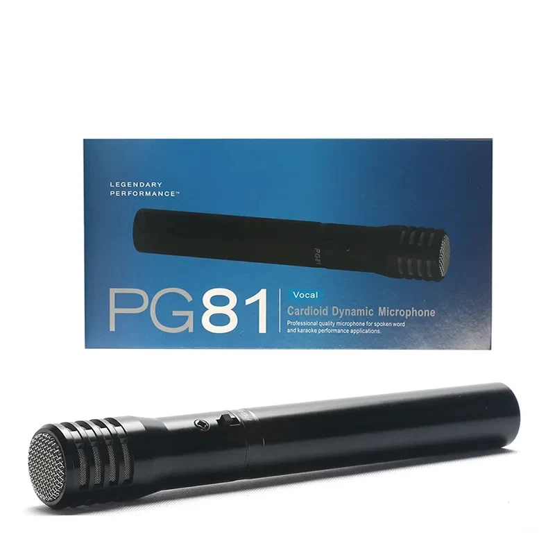 PG81 Professional Wired Interview Microphone Acoustic Drum Mic Condenser Instrument Cardioid Condenser Microphone PG81