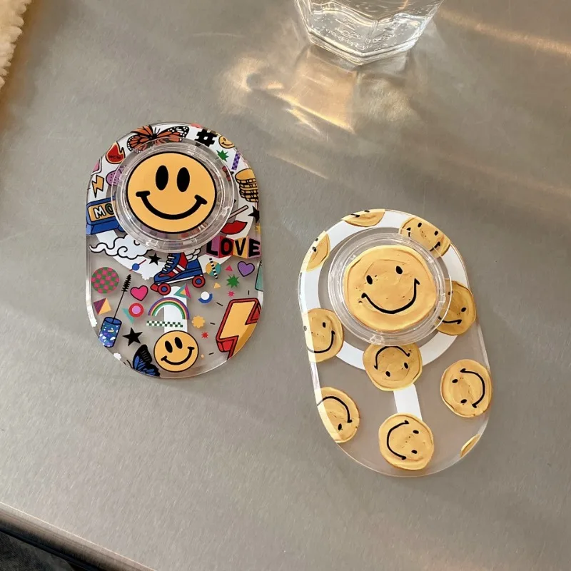 Super Sterke Magnetische Attractie Mobiele Telefoon Houder Nieuwe Schattige Cartoon Smiley Populair Model Voor Mannen En Vrouwen