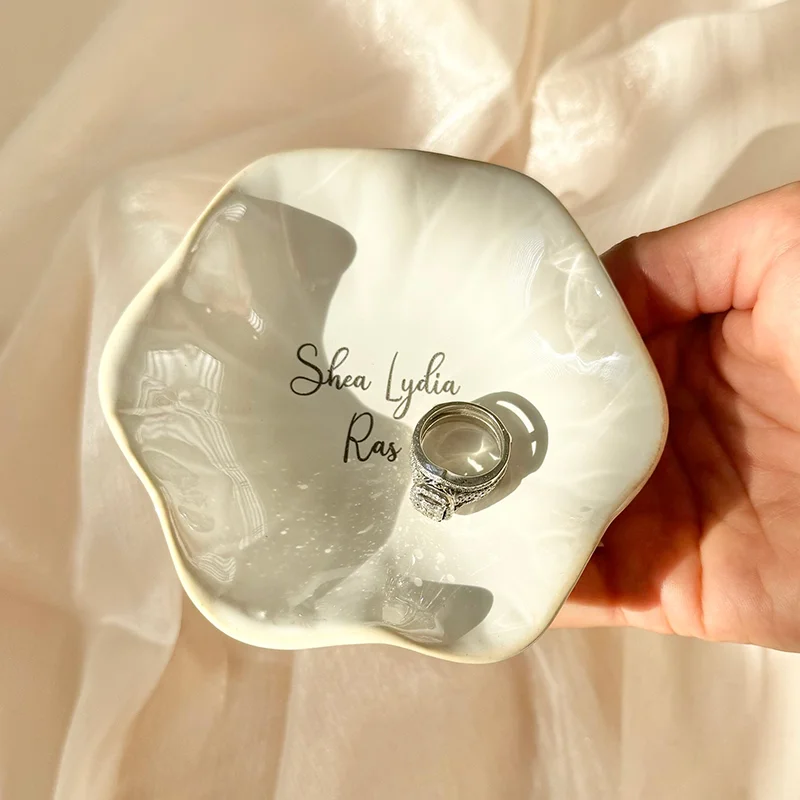 Prato de anel personalizado pa - Ceramic Trinket Dish avaliação e preço
