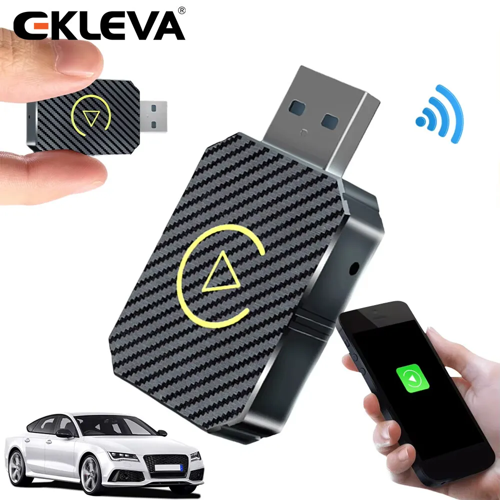 CarPlay AI Box BT WiFi Wireless Carplay Android Auto محول 2 في 1 صندوق صغير التوصيل والتشغيل لـ OEM السلكية CarPlay/Andriod Auto Cars