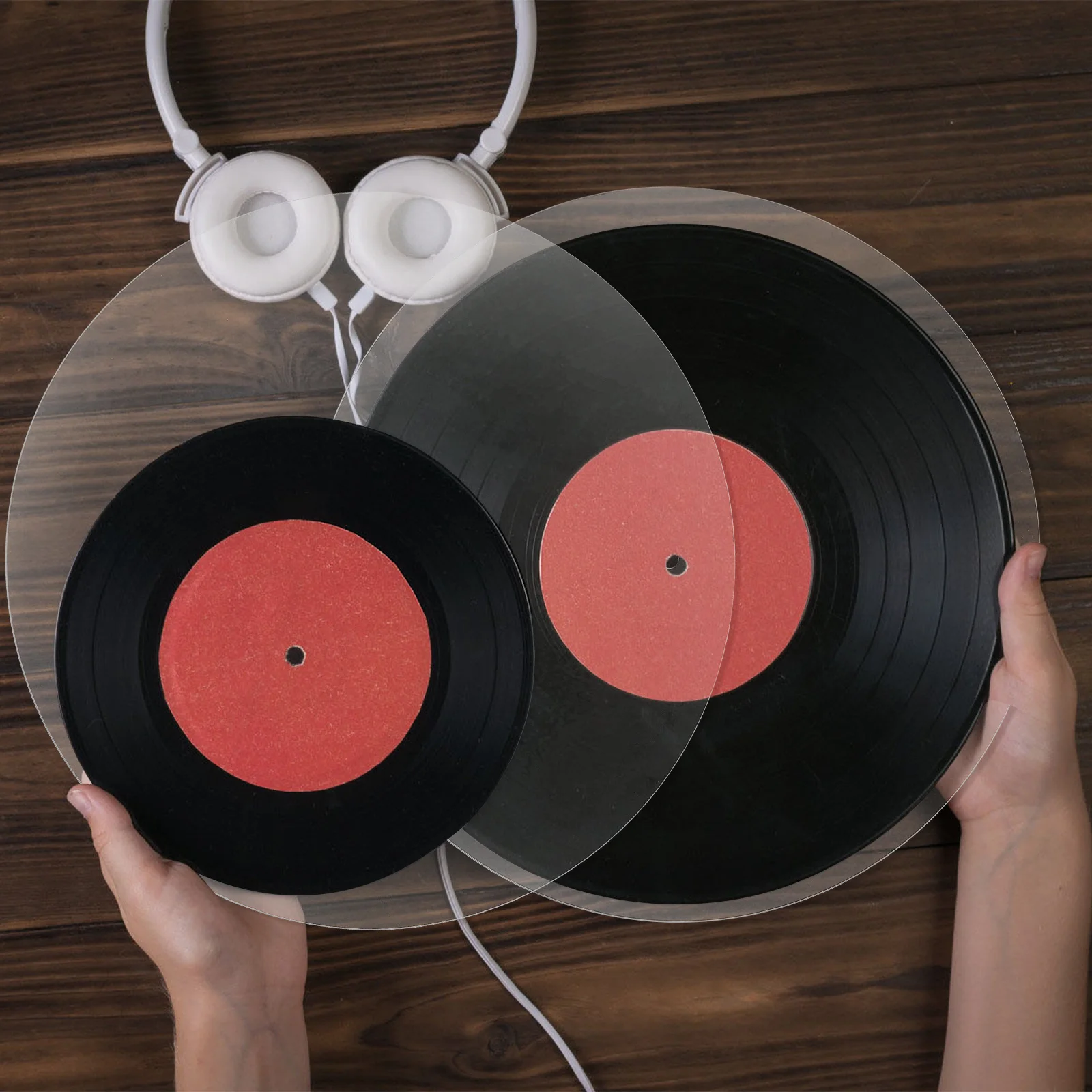 

Modern Acrylic Turntable Mat Anti-Slip Function Reduces Friction Improves Listening Experience Record Player Plate