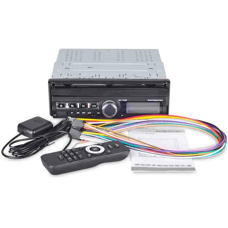 نظام ملاحة GPS للسيارة عالي الدقة 7110GM مقاس 7 بوصات مع شاشة كهربائية قابلة للسحب، وBluetooth بدون استخدام اليدين، ووصلة ربط متنقلة، ورؤية خلفية وUSB