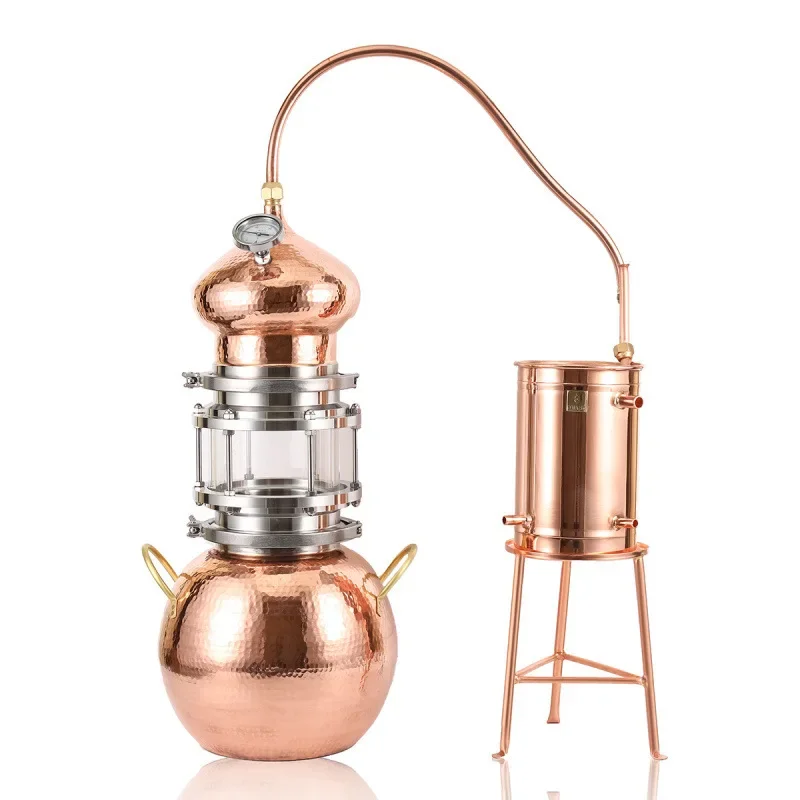 Hydrosol machine Copper distiller Gin brandy wine filter Pure copper Small distiller Glass extractor