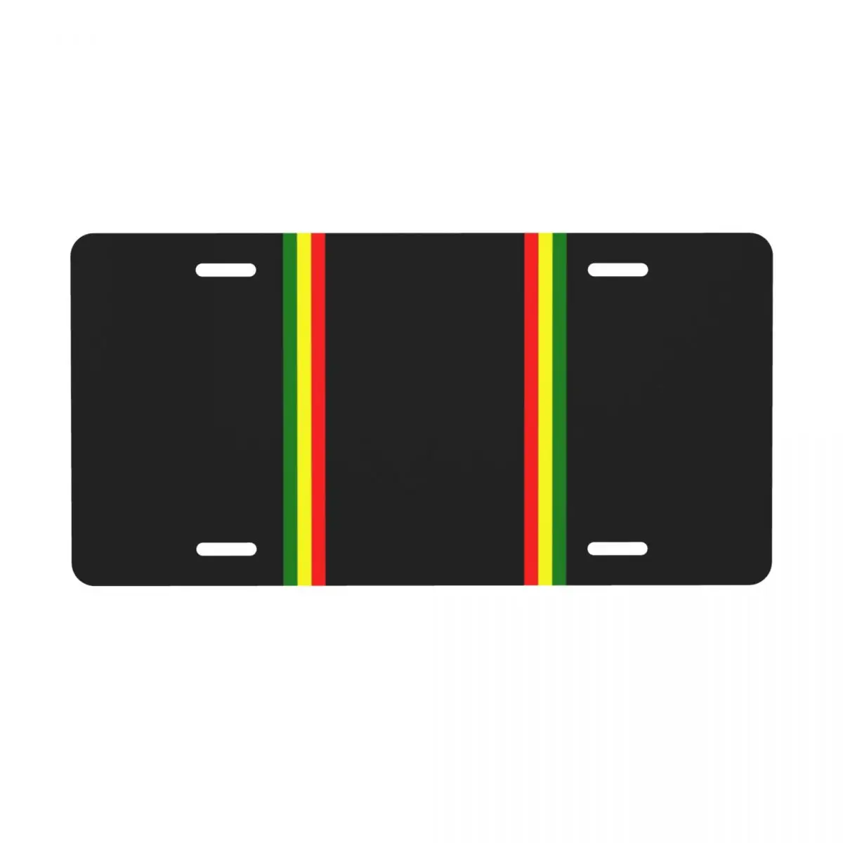 Personalized Rasta Stripe Rasta License Plate Novelty Jamaican  Car License Plate Aluminum Metal Sign Vanity Tag 6 X 12 Inch