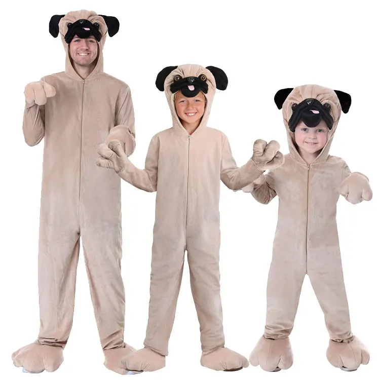 

Halloween Children's Day Stage Performance Adults Children Children's Animal Pug Dressing Playsuit