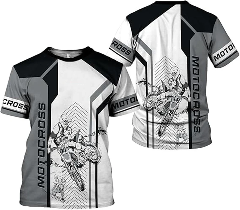 New Motorcycle Print T-shirt 3D Men Women Fashion Outdoor Sports Tee Shirt Summer Casual Cool Personality Tops Wholesale Clothes