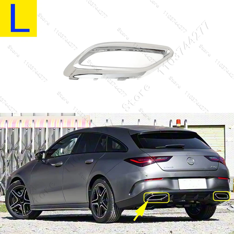 Für 2019–2025 C118 Mercedes Benz CLA180 CLA200 CLA220 CLA250 CLA180d Auspuffspitzenabdeckung Zierleisten 1184920100 1184920200 – Detail 10