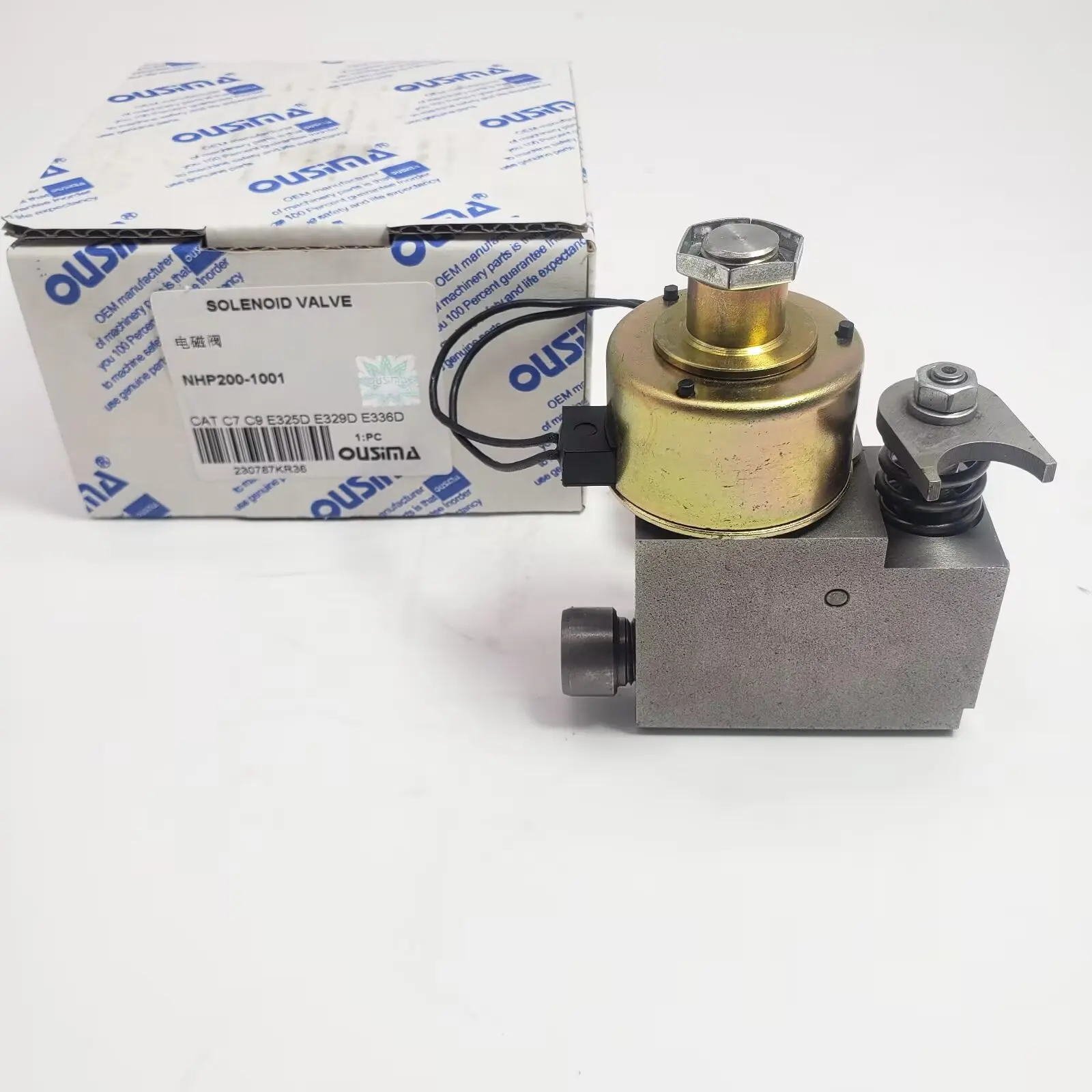 صمام الملف اللولبي NHP200-1001 لـ CAT C7 C9 E325D E329D E336D لأجزاء محرك الآلات #1
