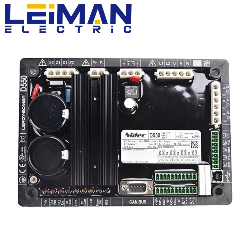 Leroy Somer D550 AVR Alternator Automatic Voltage Regulator AVR Regulation Board