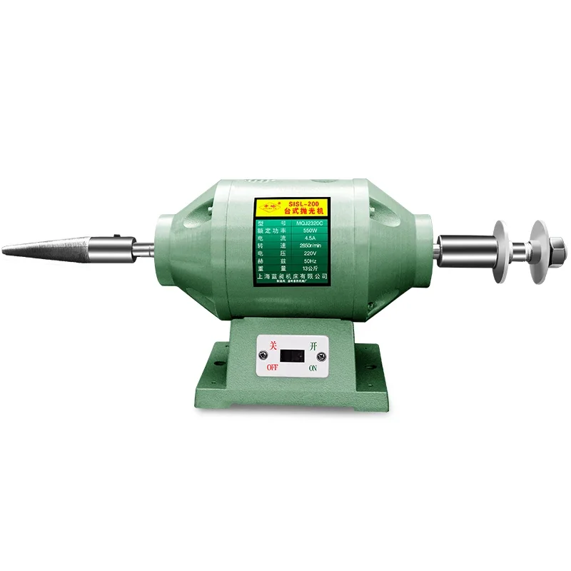Desktop polishing machine Grinding Drawing Double head cloth wheel Fiber wheel Polishing