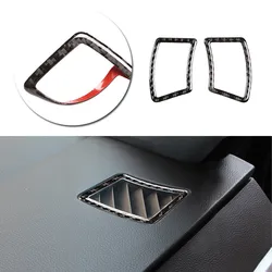 For BMW 5 Series E60 E61 2004 2005 2006 2007 2008 2009 2010 Car Accessories Dashboard Side Air Vent Outlet Carbon Fiber Cover