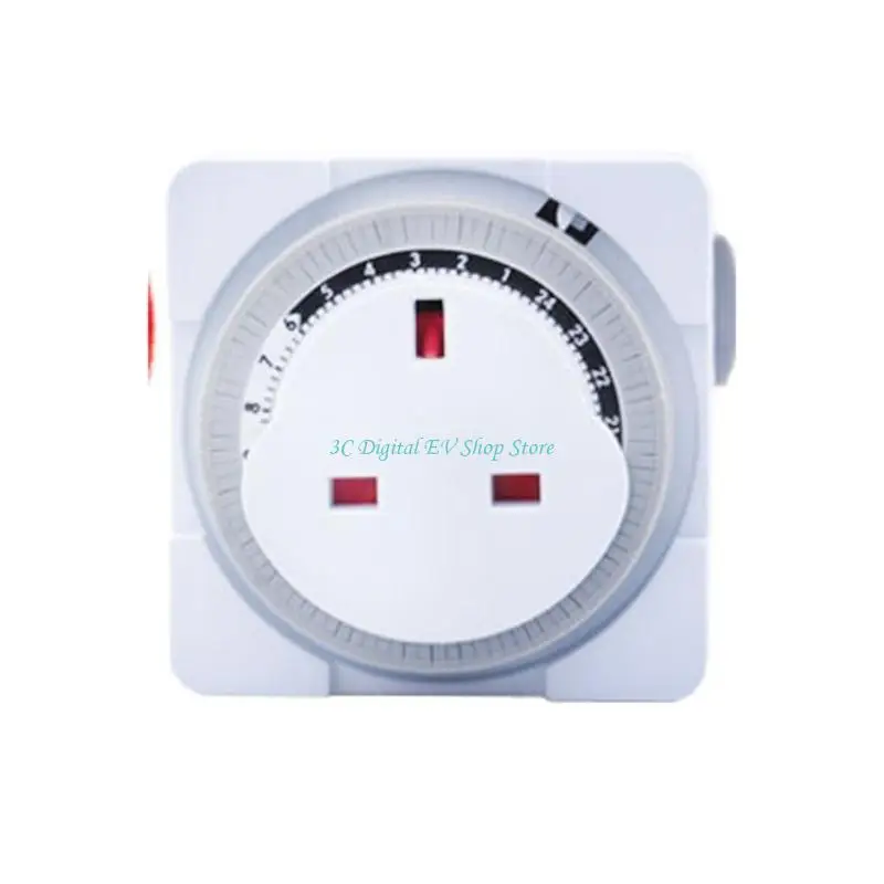 E74D Precisions 15Minute Timer Switches for Electrical Outlets Mechanical Global Sockets Support ABS Energy Efficient