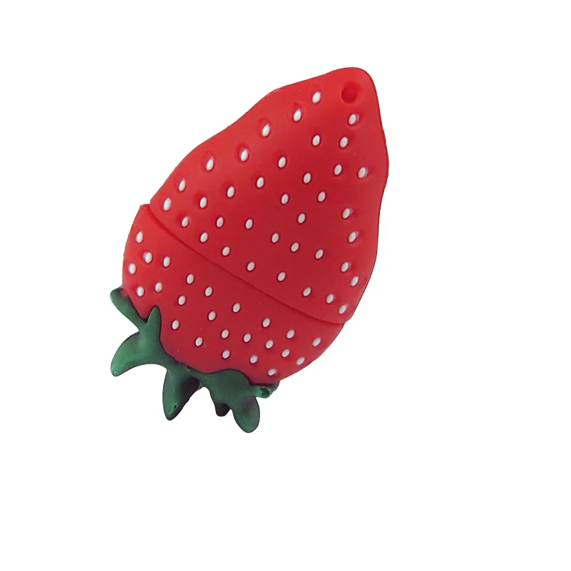 Cartoon Strawberry USB Flash Drive 4GB 8GB 16GB 32GB 64GB Cute Pen Drive Pendrive Flash U Stick USB 2.0 Memory Stick Hot Sale