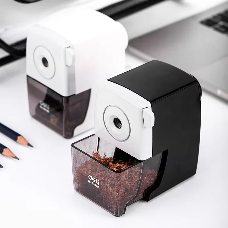 DELI Desktop Rotary Pencil Sharpener Manual Pencil Cutter Heavy Duty School Sharpener for Classroom Office Home Use Stationery