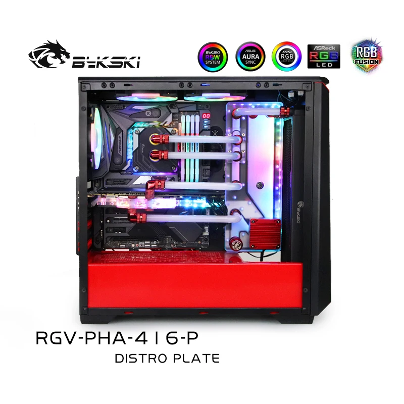 

Bykski RGV-PHA-416-P,DISTRO PlATE for Phanteks PH-EC416PTG Case,PC Cooling Waterway Board Reservoir Water Tank Pump