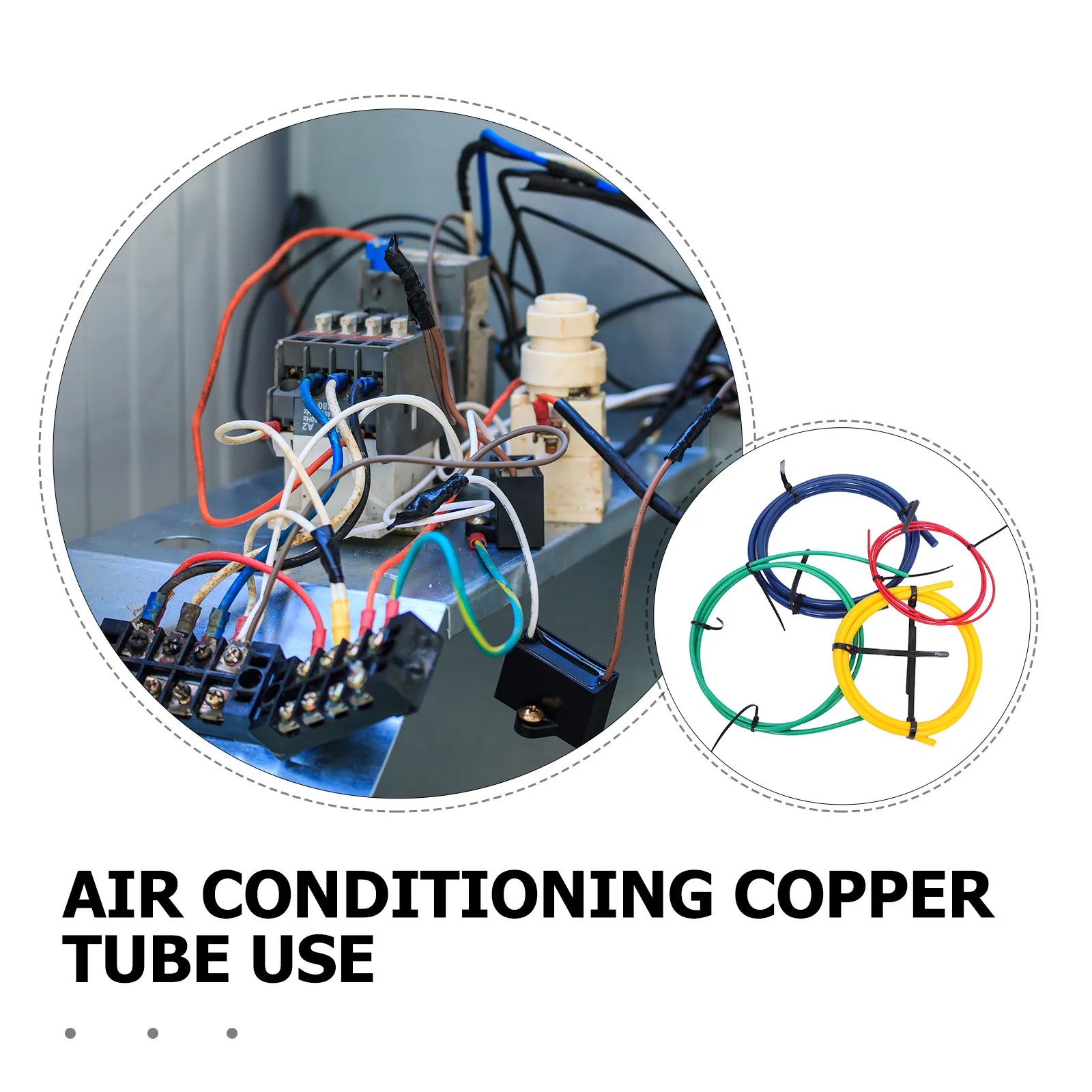 4Pcs Air Conditioner Copper Pipe Protector Heavy Duty Plastic Sleeve Anti Oxidation Flexible Tube Guard for Ac Copper Pipe