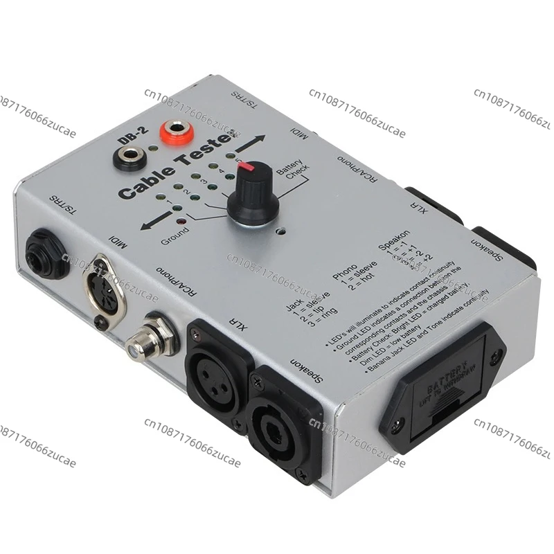 

Тестер линии DB-2 Przyrząd для тестирования sygnału kabel audio Тестер линии инженерки аудио Многофункциональный тестер линии