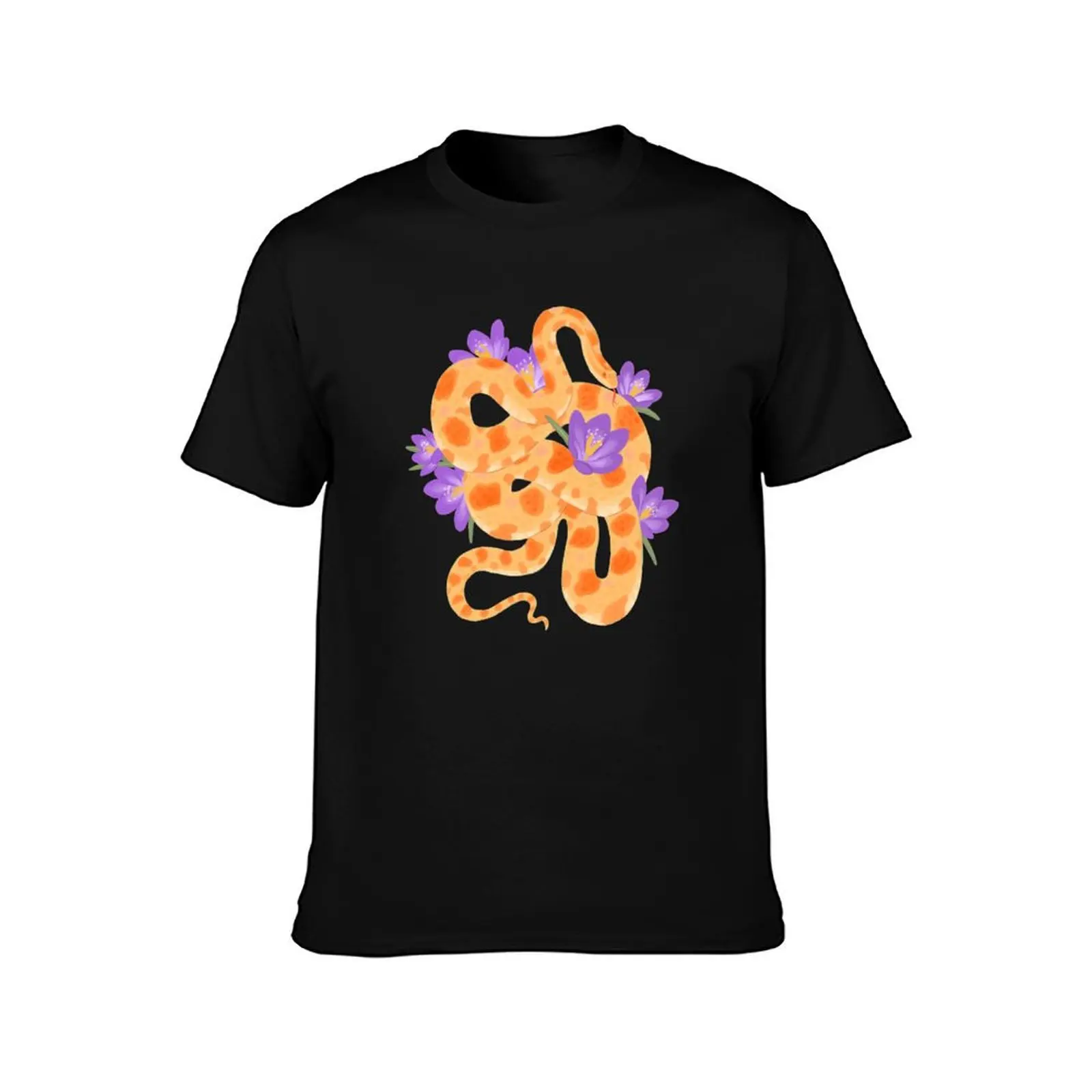 Corn Snake and Crocus T-Shirt custom shirt Aesthetic clothing customs design your own blanks mens workout shirts