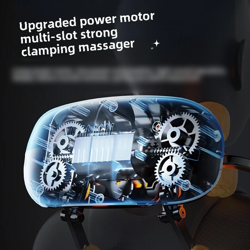 JAIYORL Upgrade 8 Heads Wireless Neck Back Massager Shoulder Kneading Massage Trapezius Shawl Cervical Relaxing Wearable Removab