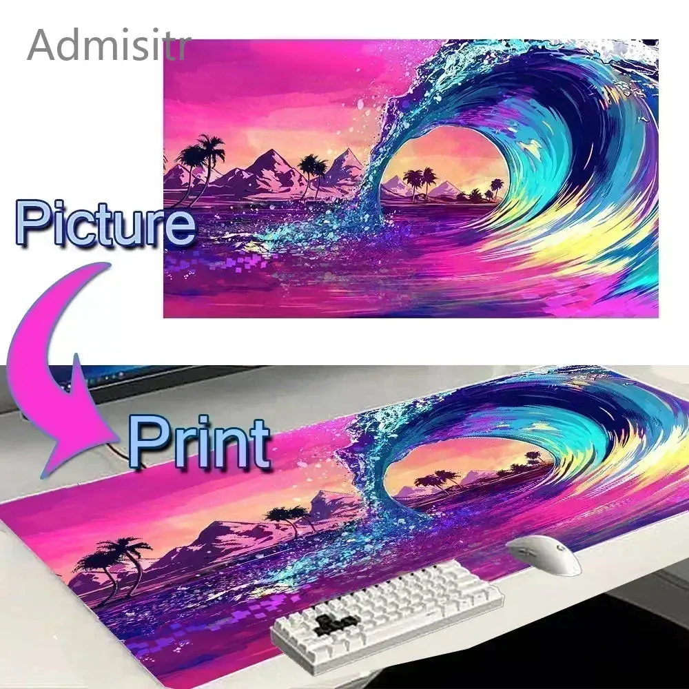 Diy Mouse Pad Xxl Extended Mouse for Computer Anti-slip Pc Gemer Computer Offices Desk Mat 35x60cm Custom Card Mousepad Game Pad