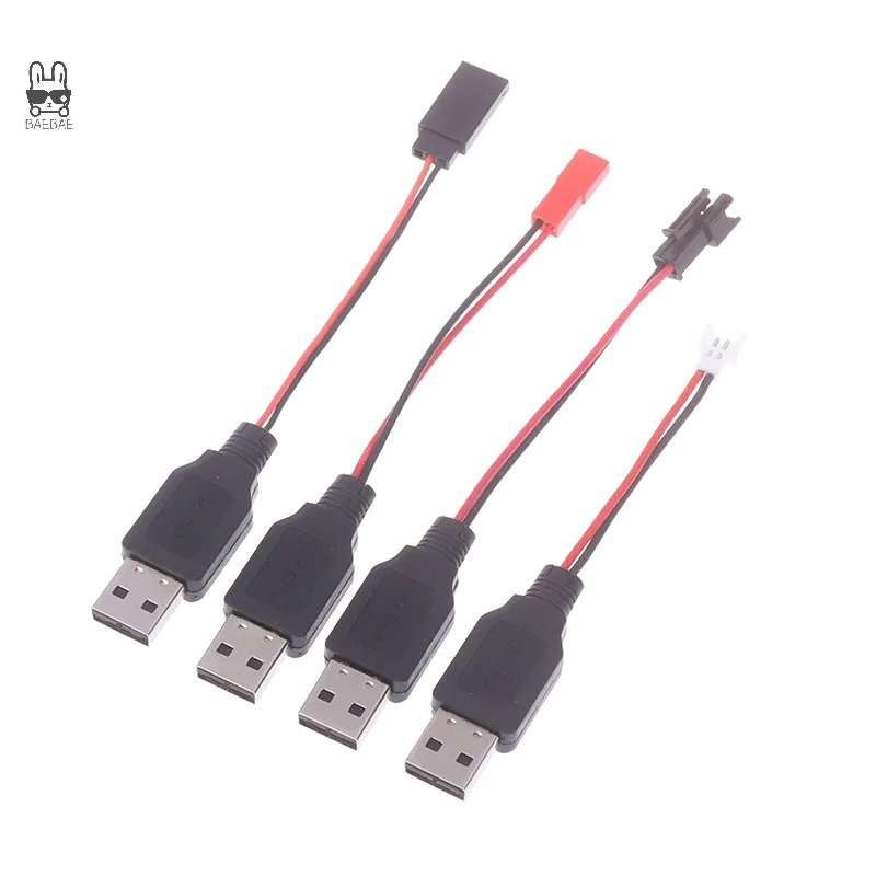 RC USB Charging 3.7V Lithium Battery Charger Cable USB To JST /SM / Futaba Plug Cable For 3Rc Drone Quadcopter