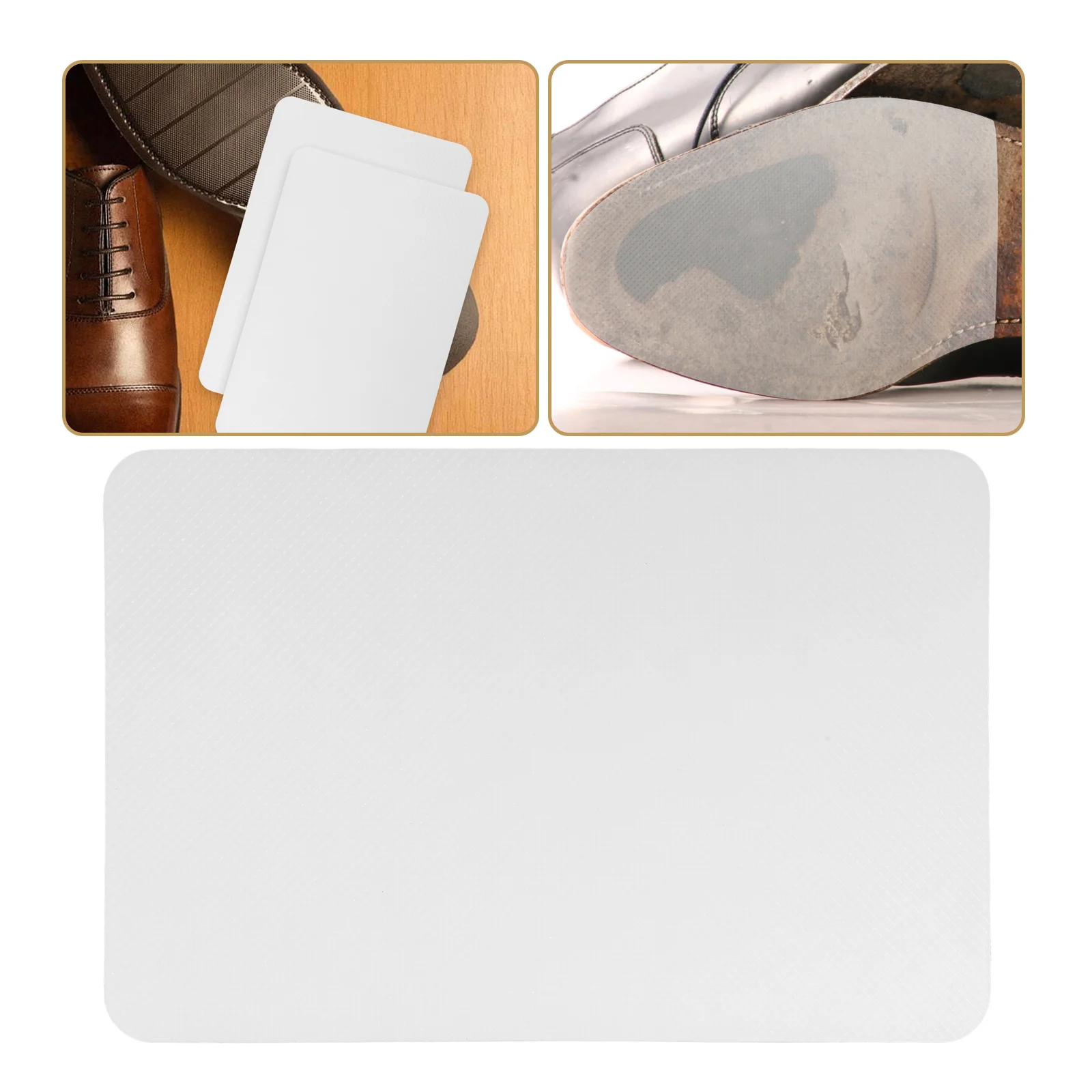 

2 pcs Shoe Sole Protectors Transparent Cuttable Non-Slip Rubber Pads For Heels Sneakers Boots Men Women Repair Plate Adhesive