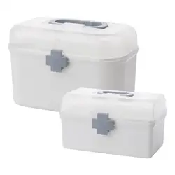 Medicine Storage Box Organizer Bin Organizing Gauze First Aid Carrying Case