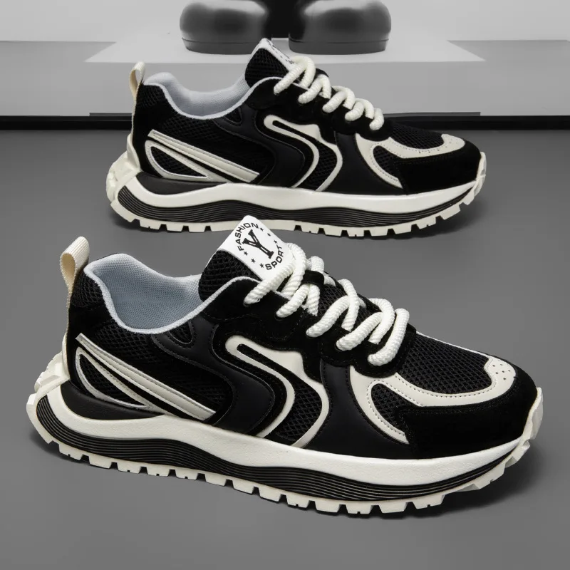 

2025 New summer Men's mesh breathable versatile casual sports shoes student soft sole lightweight running sneakers for men
