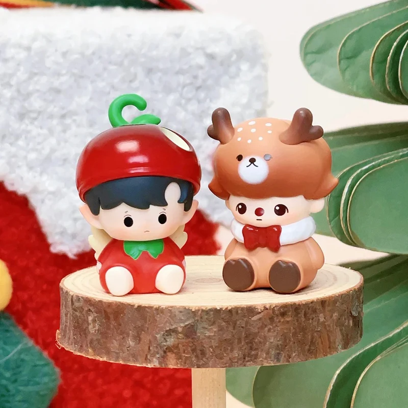 New Authentic Pop Bean Bubble Cute Grain Christmas Party Series Doll Limited Edition Creative Decorative Ornament Gift