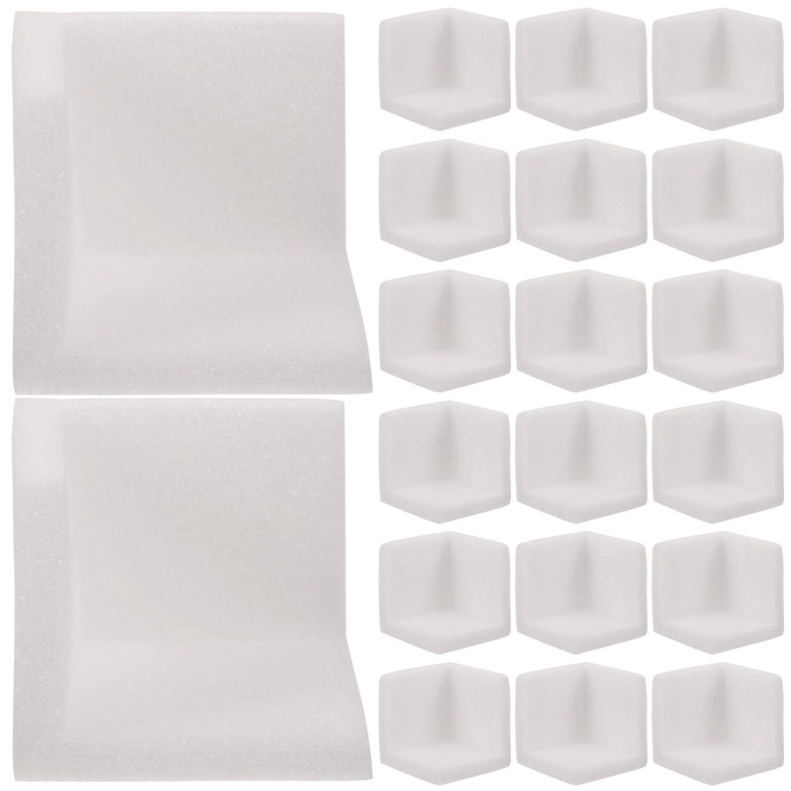Protecteurs d'angle en polyéthylène élargi, 50 pièces, amortissement doux, Anti-Collision, emballage de cadre photo pour meubles