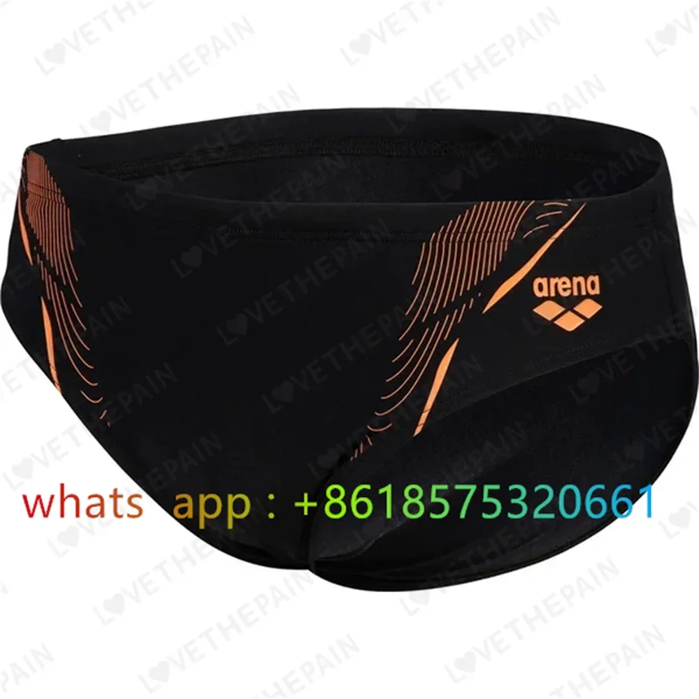 Men's Professional Swim Briefs Bikini Swimming Trunks Sexy Sports Swimwear Plus Size Bathing Suit Quick Dry Beach Surf Shorts