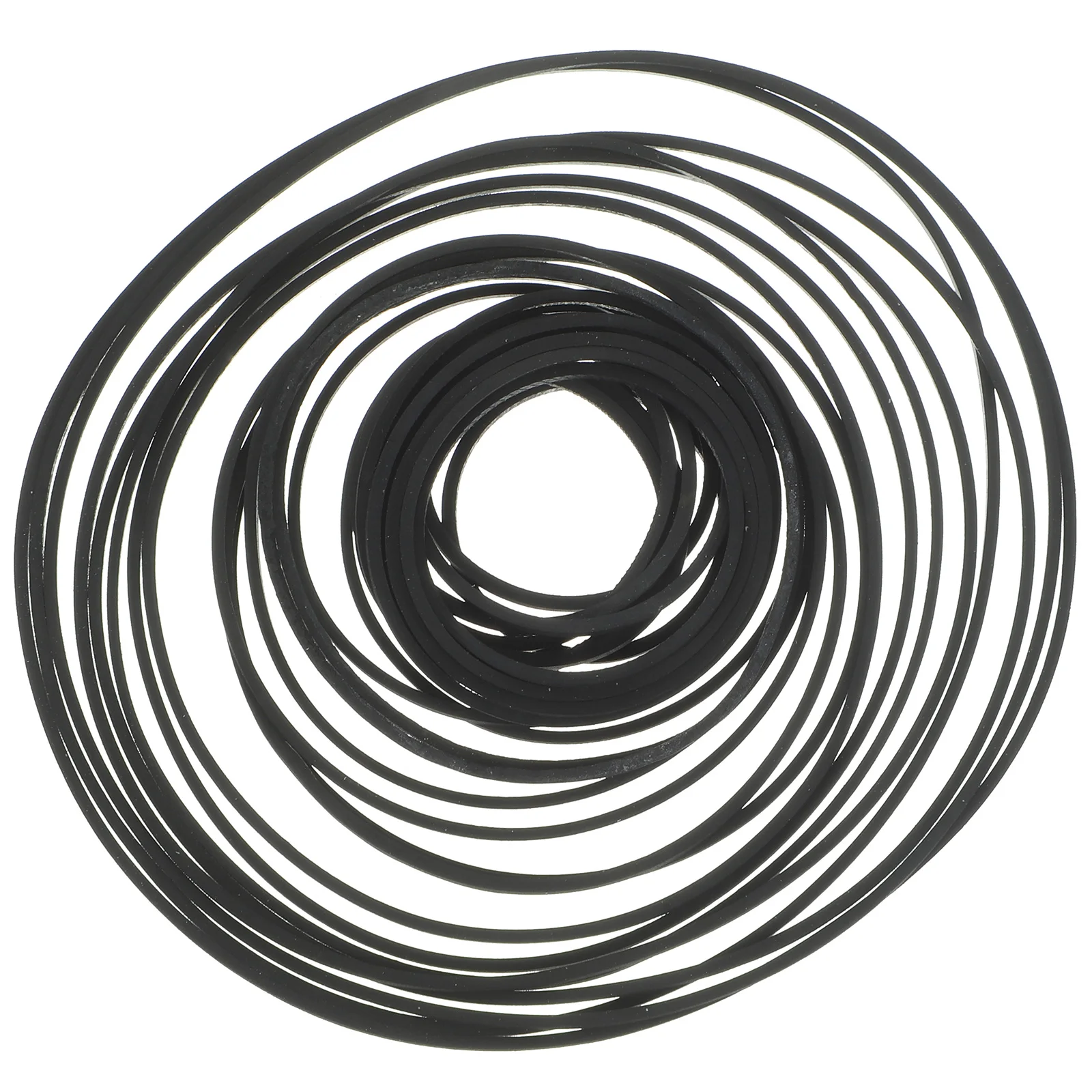 

60pcs Cassette Deck Belts 1mm Square Folded 35-85mm Rubber Replacement Recorder Player Belts DJ Equipment Accessories