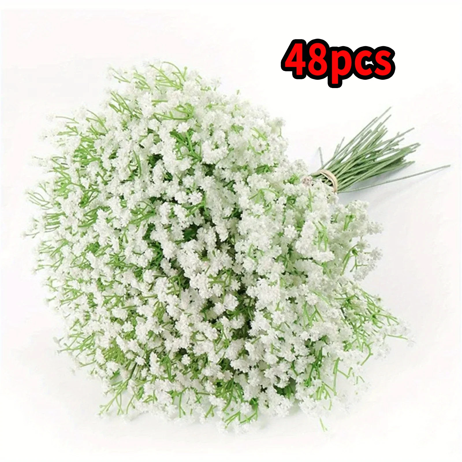 Ramos de flores de Gypsophila de plantas artificiales, flores de tacto Real para fiesta de boda, arreglo floral, decoración del hogar, 30 piezas