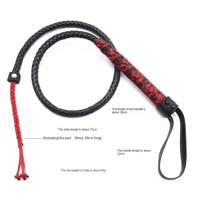 Hand Made Leather Bull Whip 8 Plait Leather Whip new