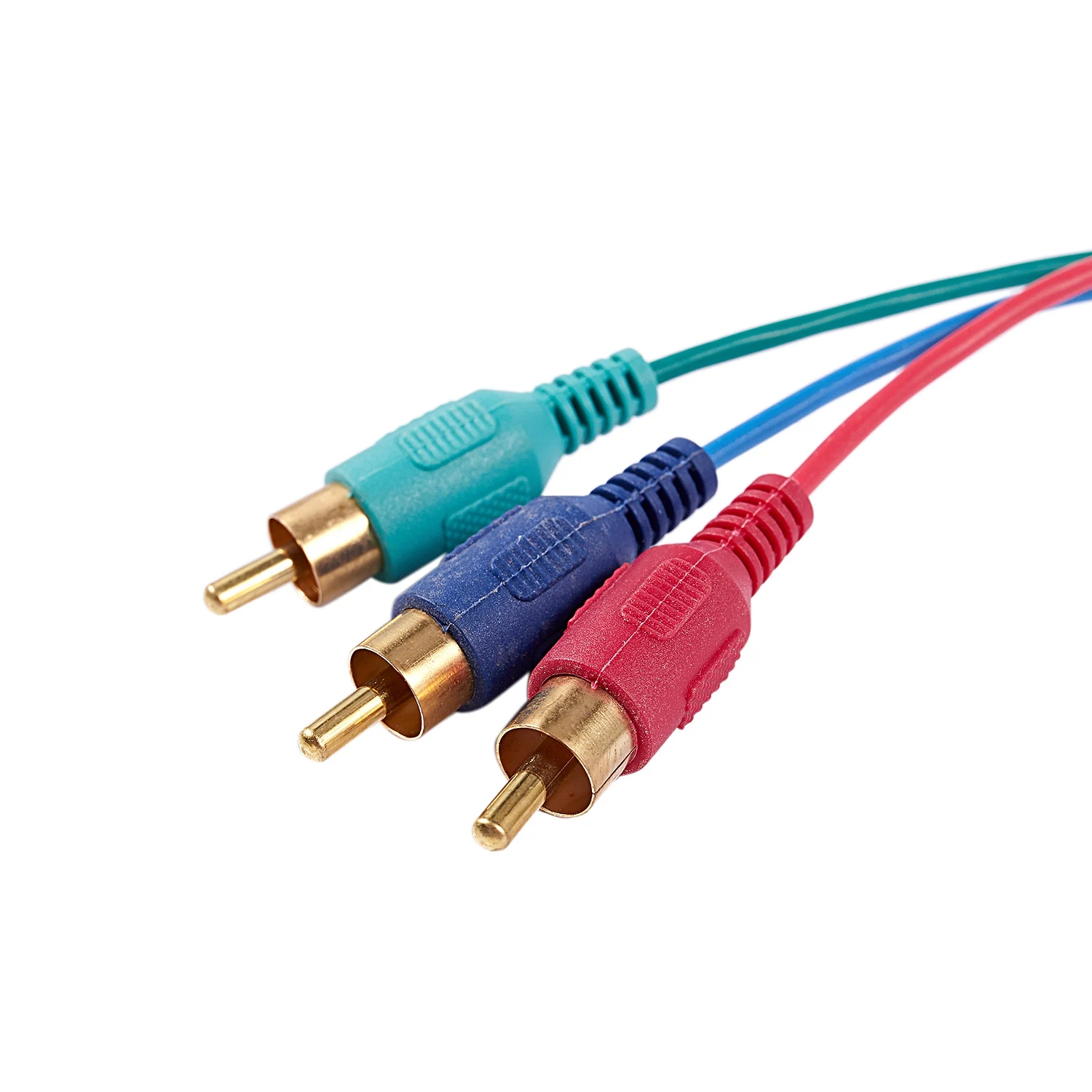 1.5M 4.9Ft VGA 15 Pinos Macho para 3 RCA RGB Macho Adaptador de Cabo de Vídeo Preto