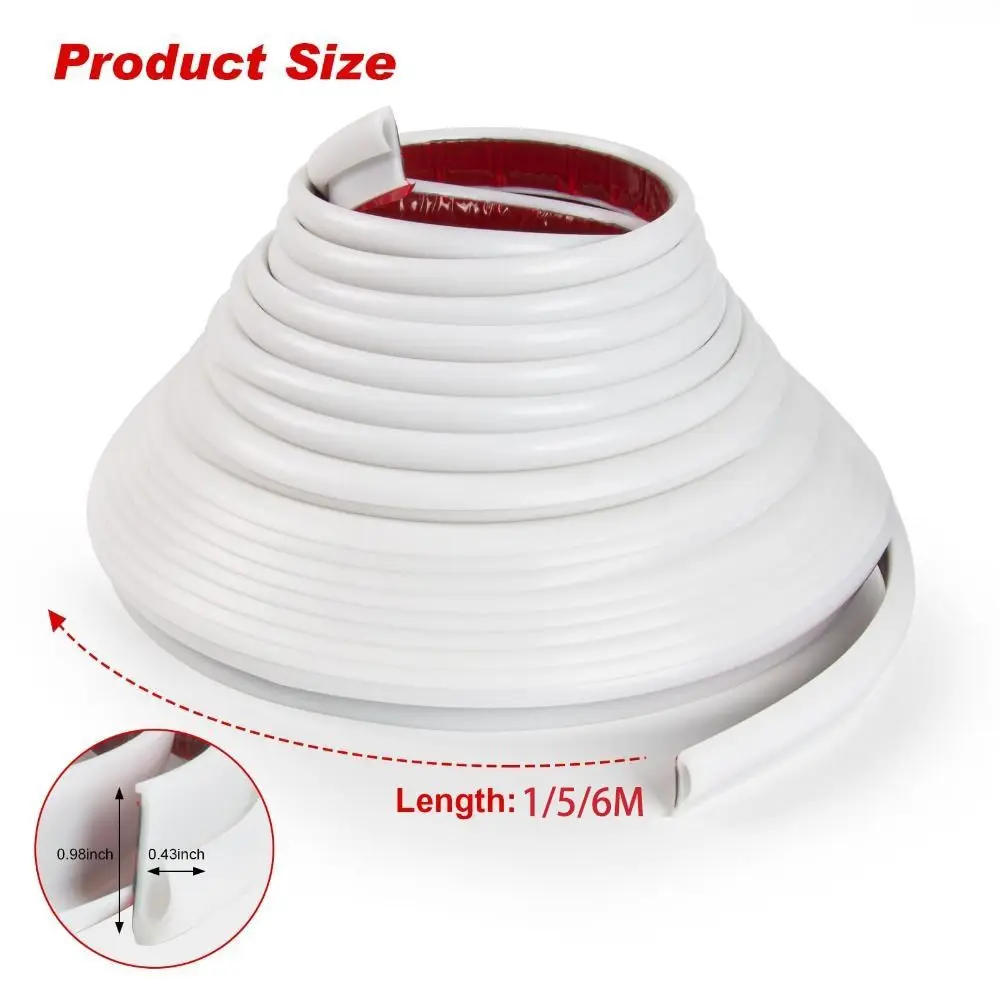 1/5/6 متر RV مزراب المطر سيليكون المطاط J-شكل تصميم الطقس تجريد الأشعة فوق البنفسجية مقاومة ذاتية اللصق دعم ختم الشريط مقطورة