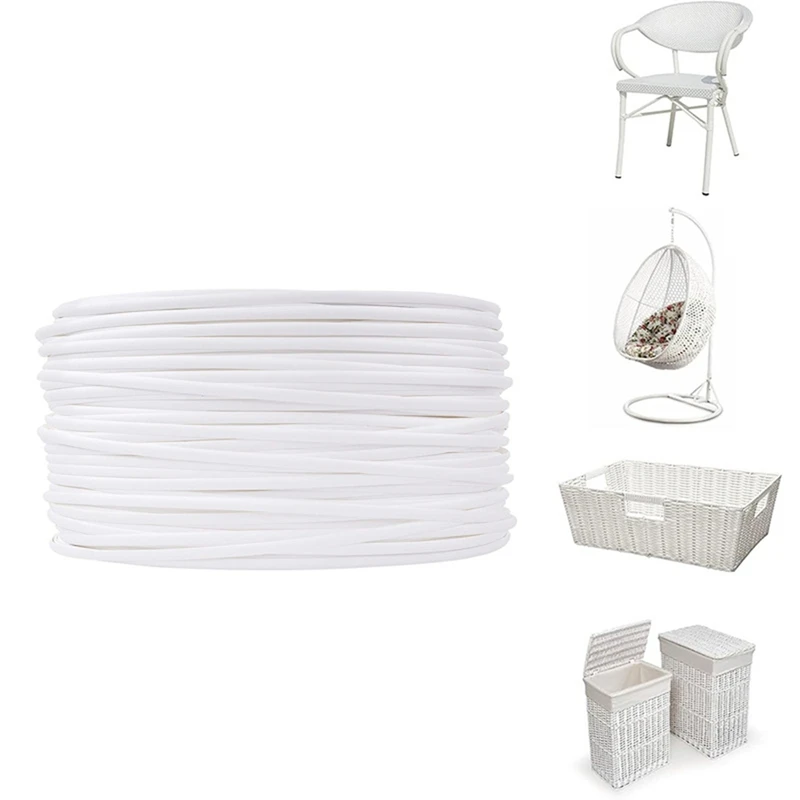 Wicker Repair Material Flat Synthetic Rattan Weaving Material Plastic Rattan For Knit Repair Chair Table,Storage Basket