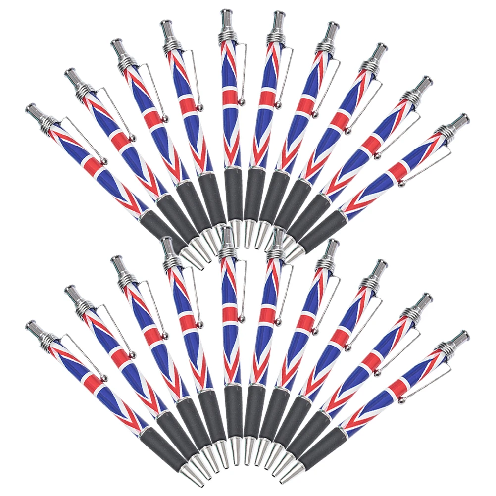 

20 Pcs Flag Ballpoint Pen for Home Pens School Signing Pattern Office
