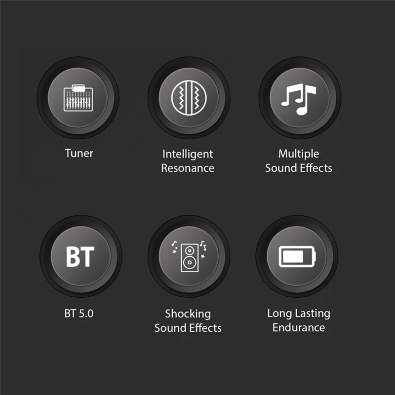 FULL-Guitar Pickup Classical Guitar Pickup Vibration Pickup BT Accompaniment Resonance Pickup 3-Band EQ Equalizer Acoustic
