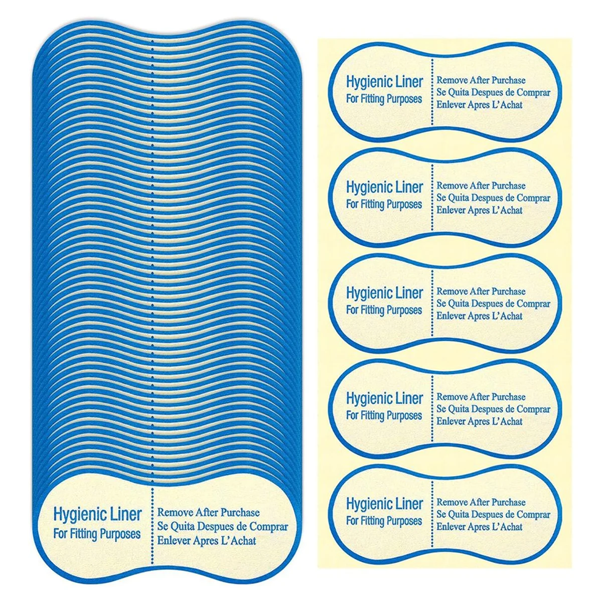 ABQR 500 قطعة من ملصقات النظافة الواقية اللاصقة، جرب بطانة صحية لملابس السباحة - الملابس الداخلية
